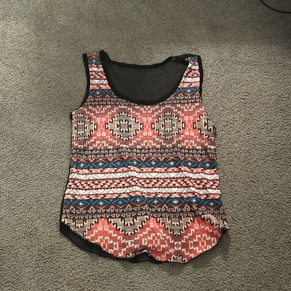 Tank top with sheer back - Picture 1 of 2